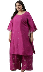 Pink Embroidered kurta With Parallel Pants And Dupatta in Germany Namma Markt