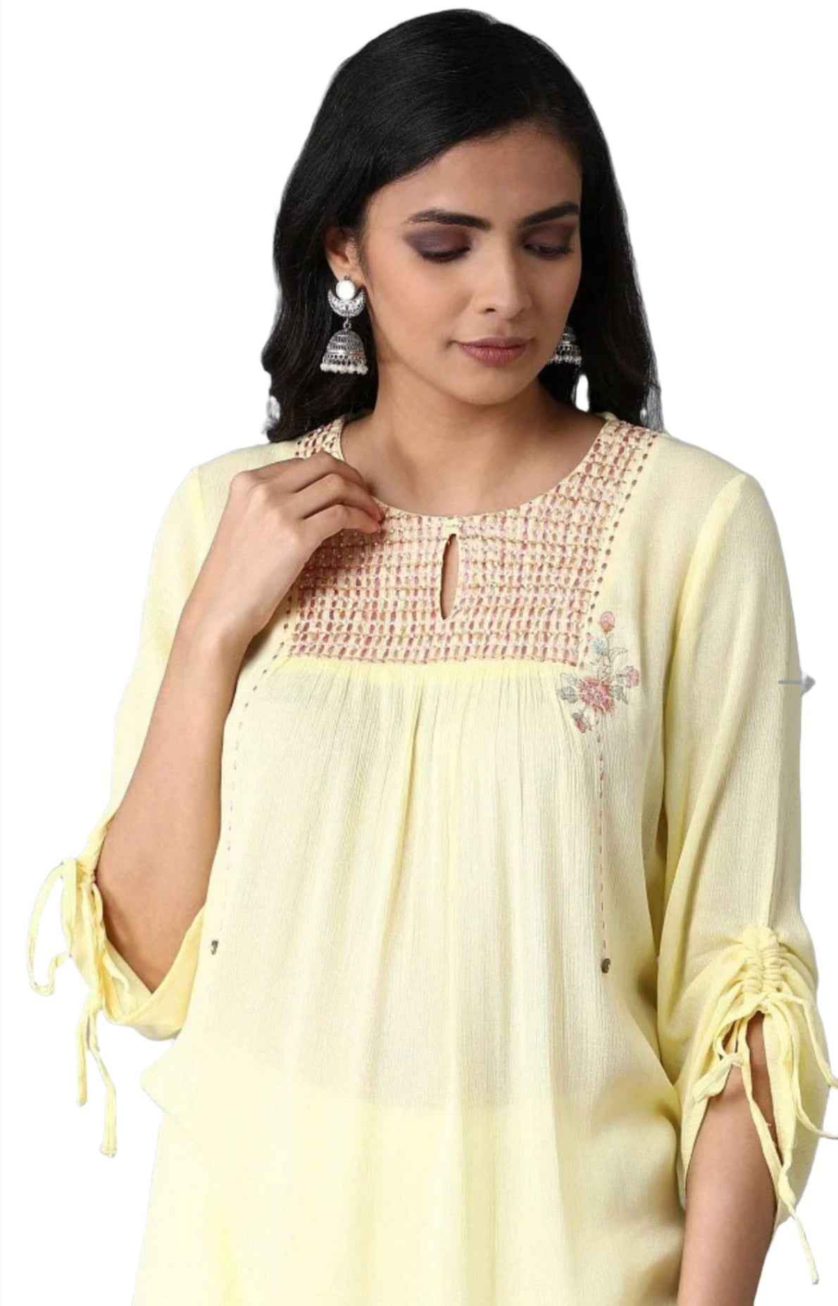 Lemon Yellow Straight kurta in Germany