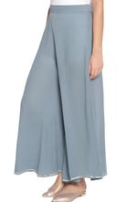 Women Light Blue Viscose Rayon Trousers in Paris