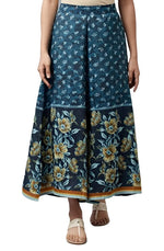 Blue Printed Culottes in Germany