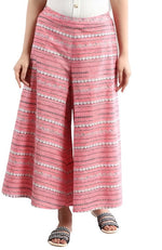 Pink Flared Culottes in Germany
