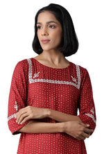 Brick Red Gathered kurta in Germany