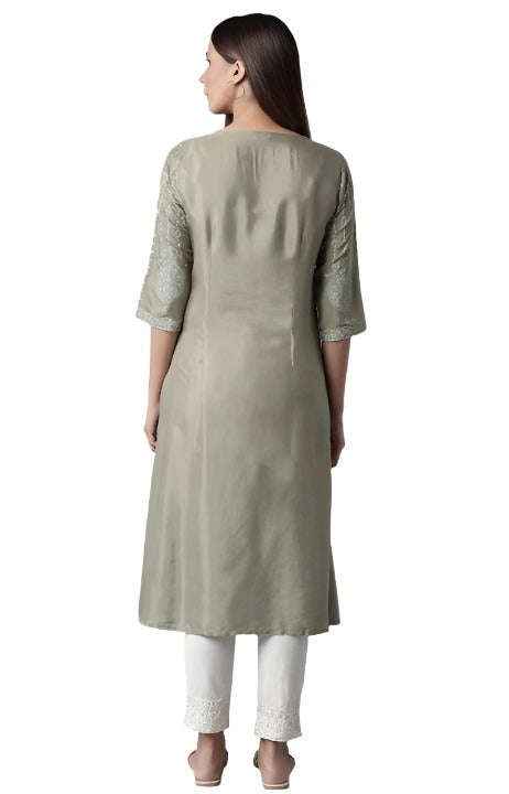 Green Paisley Print kurta In Paris