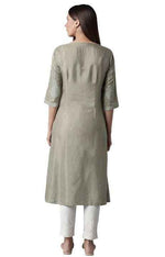 Green Paisley Print kurta In Paris