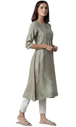 Green Paisley Print kurta In Paris