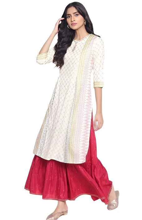 Persian Red Printed Sharara in Essen