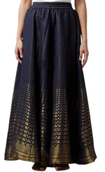 Navy Printed Skirt in Berlin