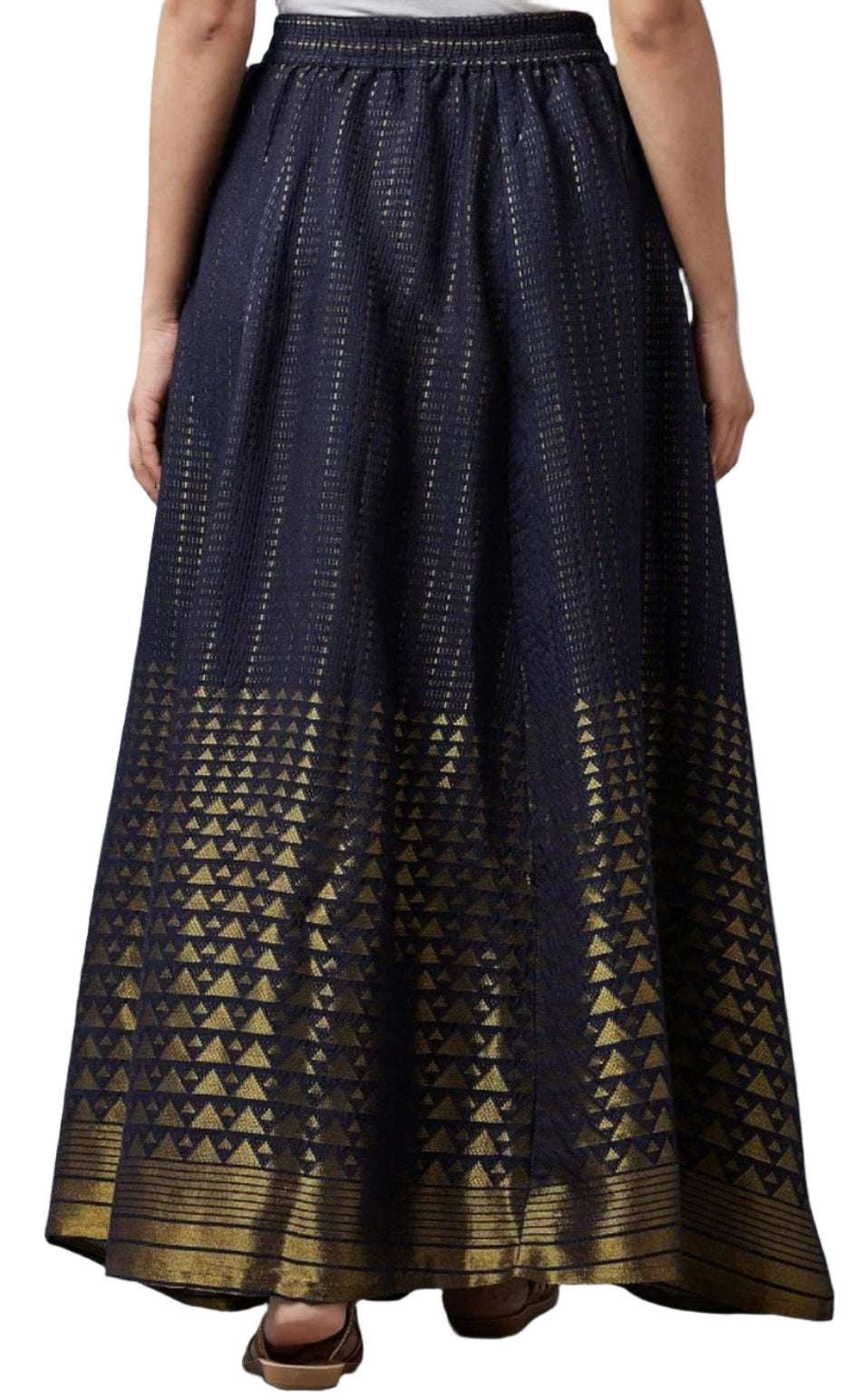 Navy Printed Skirt in Berlin