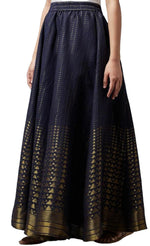 Navy Printed Skirt in Berlin