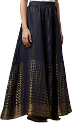 Navy Printed Skirt in Berlin