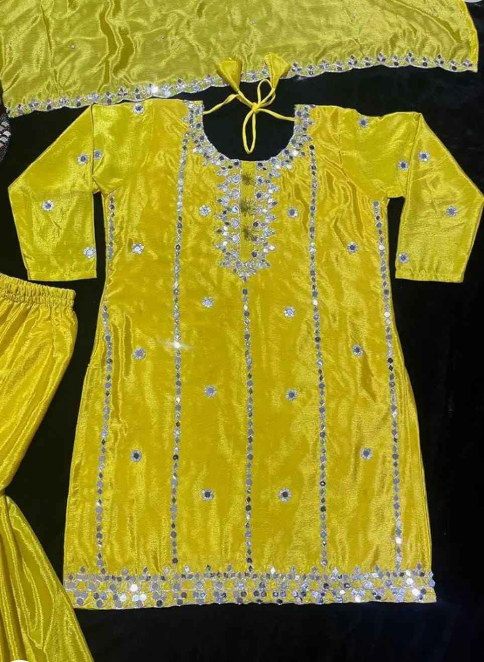 WOMEN'S Chiffon Stiched Dhoti-suit in Paris