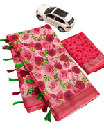 Digital Print Linen Sarees in Berlin