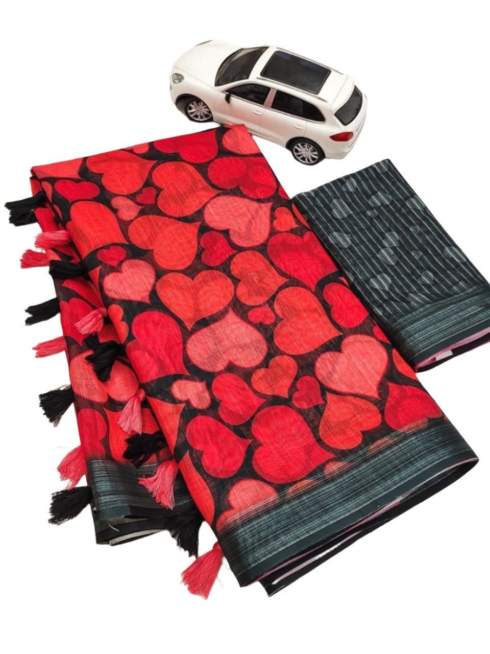 Digital Print Linen Sarees in Berlin