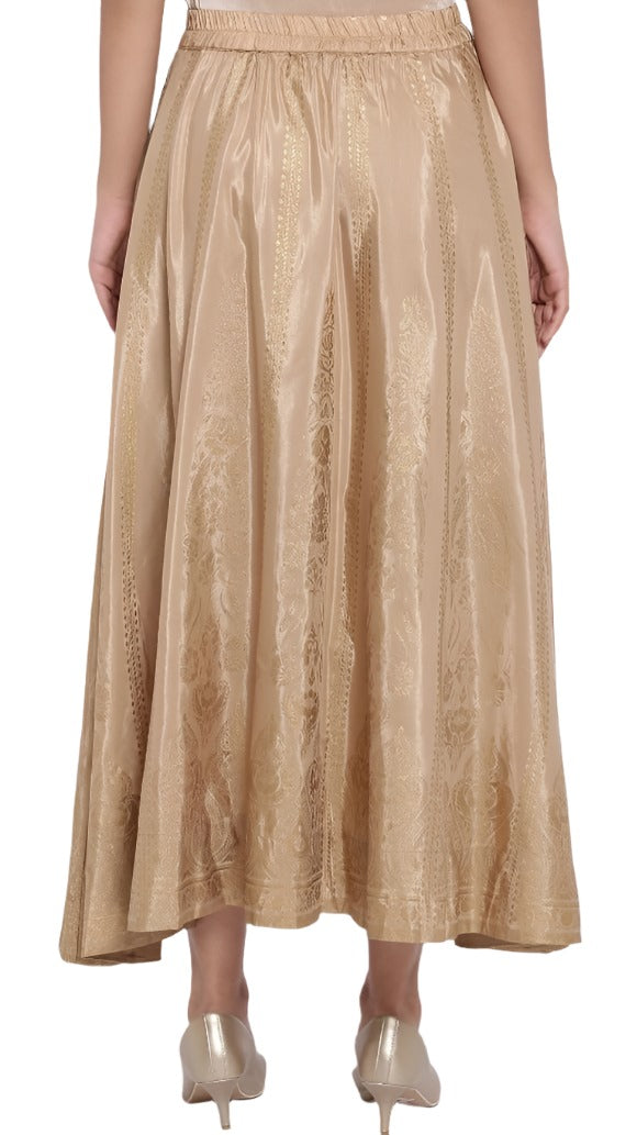 Gold Skirt With Foil Print in Berlin
