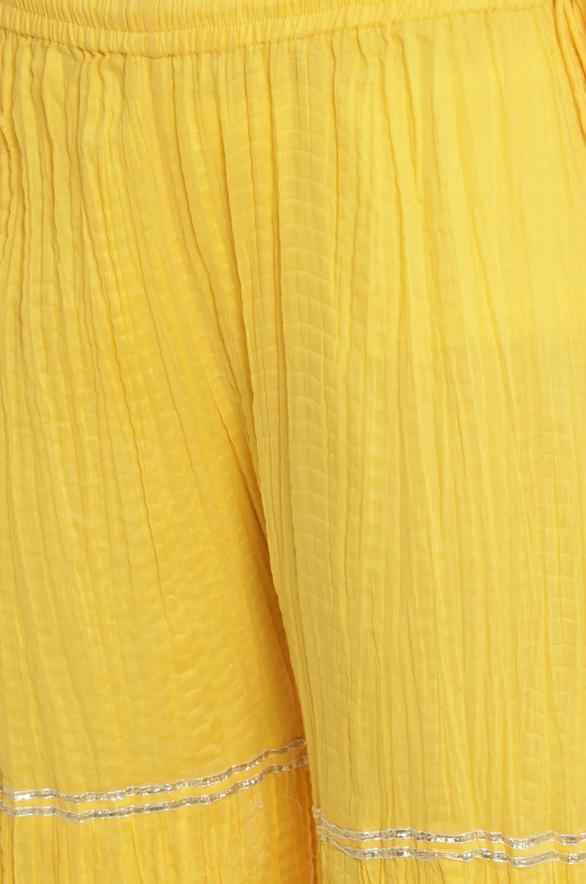 YELLOW COTTON SHARARA PANTS in Paris