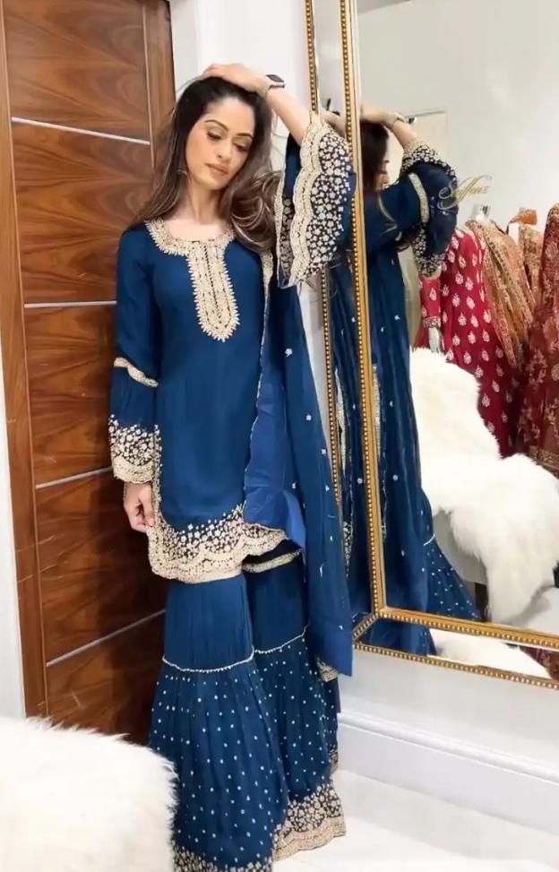 Chinnon Silk Embroidery Suit in Germany