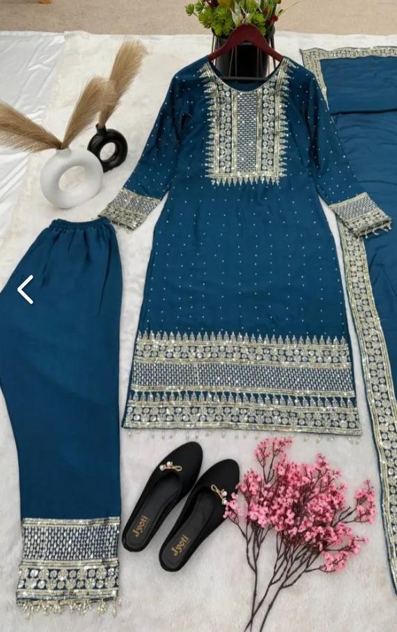 Chinnon Silk Embroidery Suit in Germany