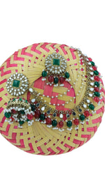 Mirror work Earrings & Maang Tikka set in Germany
