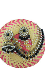 Mirror work Earrings & Maang Tikka set in Germany