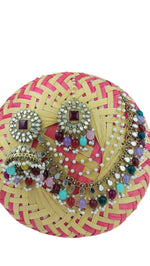 Mirror work Earrings & Maang Tikka set in Germany