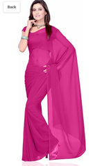 Bollywood Plain Georgette Saree in Berlin