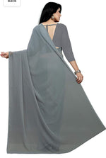 Bollywood Plain Georgette Saree in Berlin