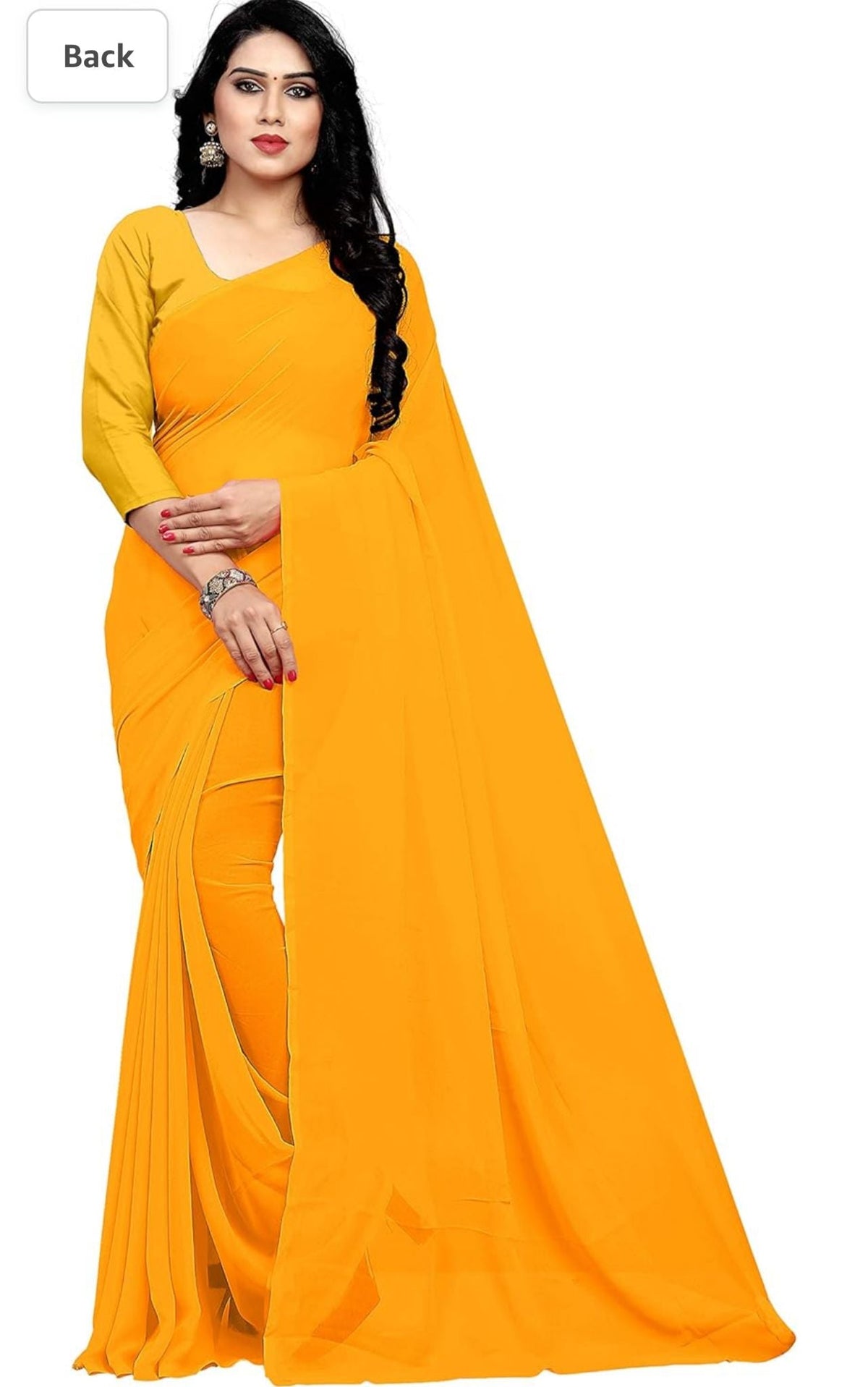 Bollywood Plain Georgette Saree in Berlin