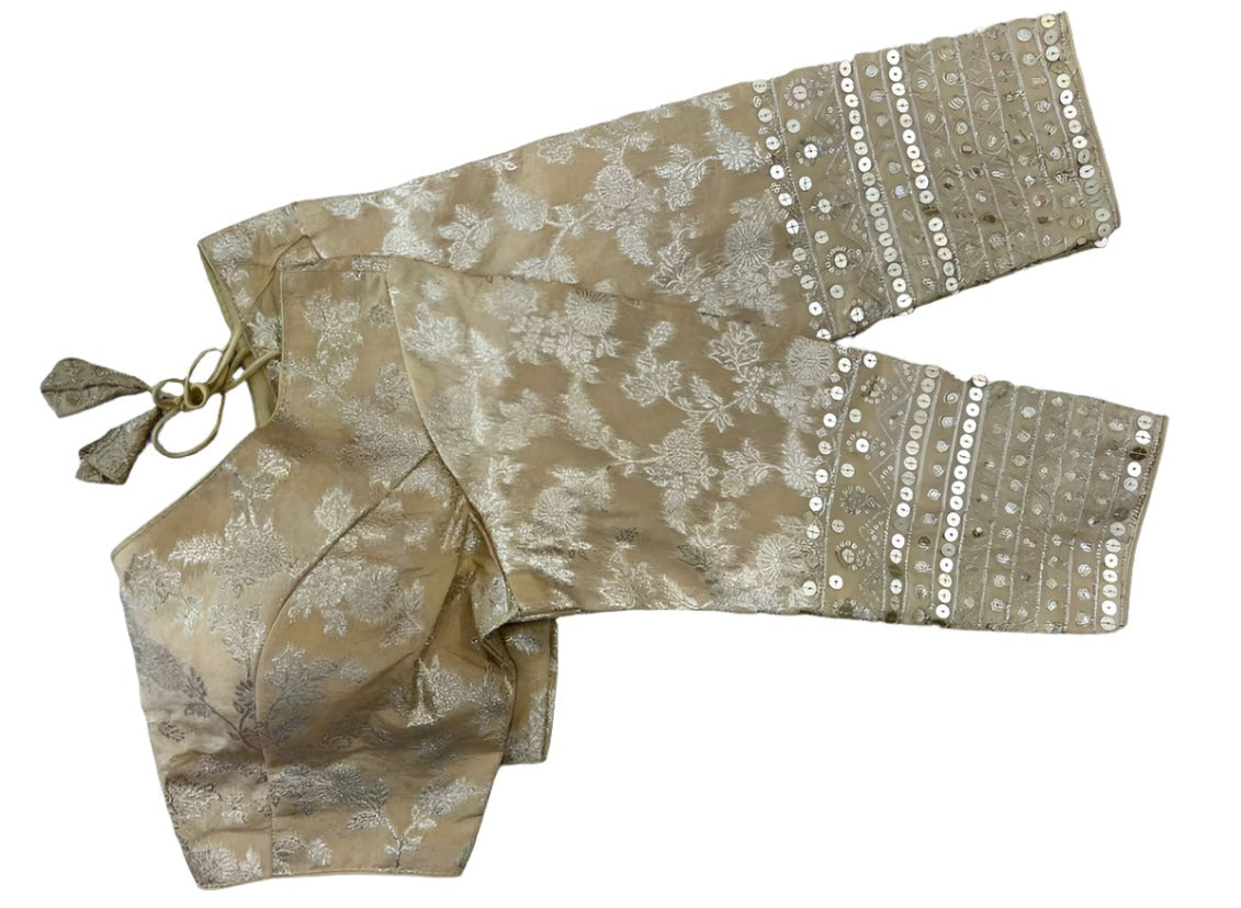 Dola Silk Full Sleeve Readymade Blouse in Essen