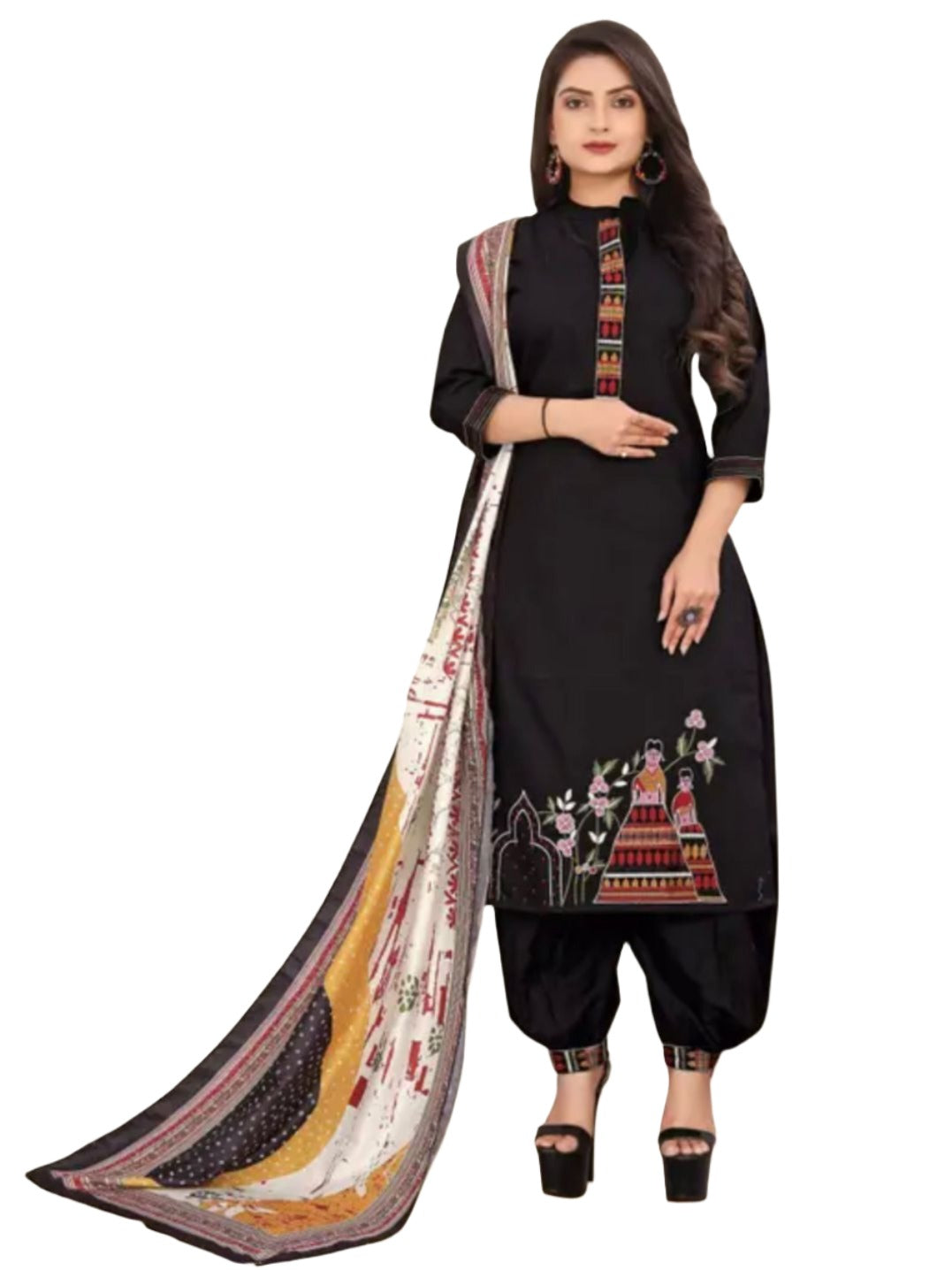 Vrajgopi Stylish (Fancy) Embroidery Kurta with inner Patiala and dupatta set for women and girls in Germany