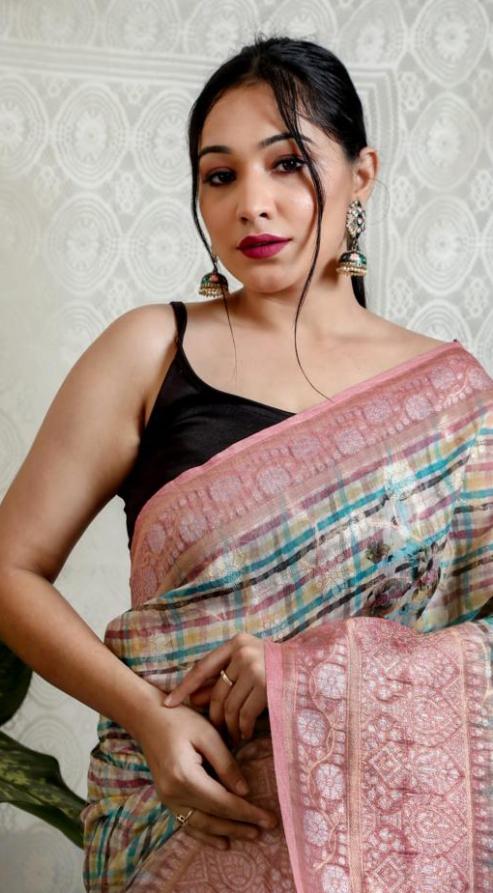 Multicolor Embroidered Silk Sarees in Munich