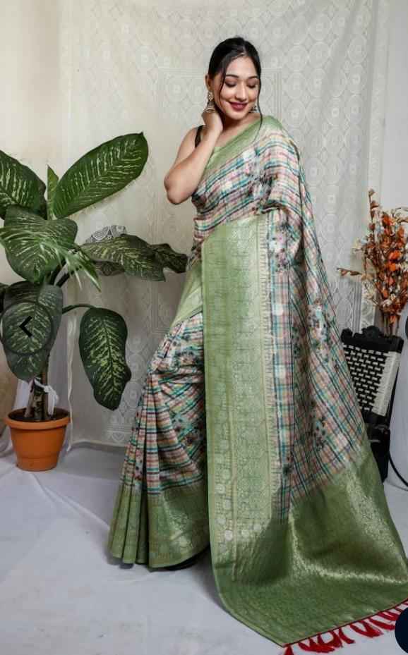 Multicolor Embroidered Silk Sarees in Munich