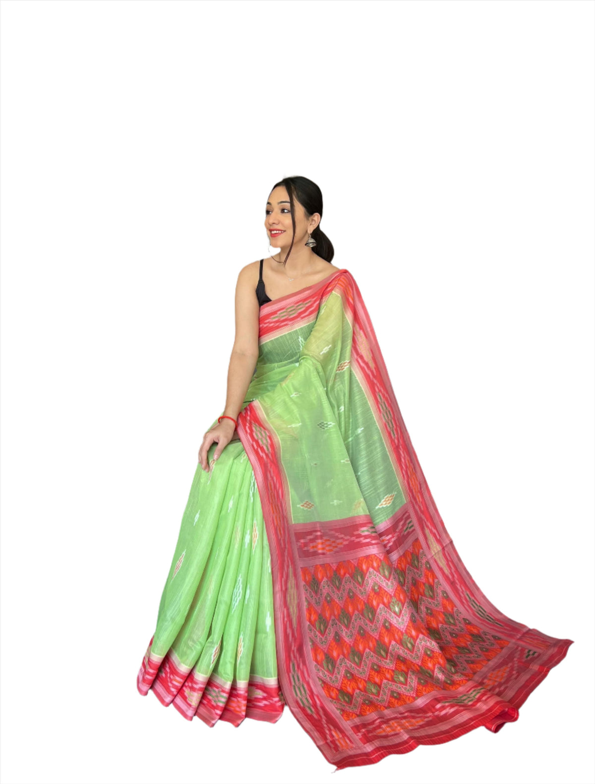 Woven Cotton Silk Saree in Germany