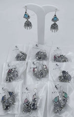 Silver Plated Stone  Earrings Brass Jhumki Earring in Berlin Namma Markt