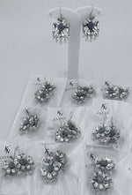 OXIDISED PETALS BEADS DROP EARRING in Berlin