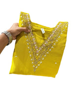 Dola Silk Handwork Kurti dupatta Bottom Set in Munich