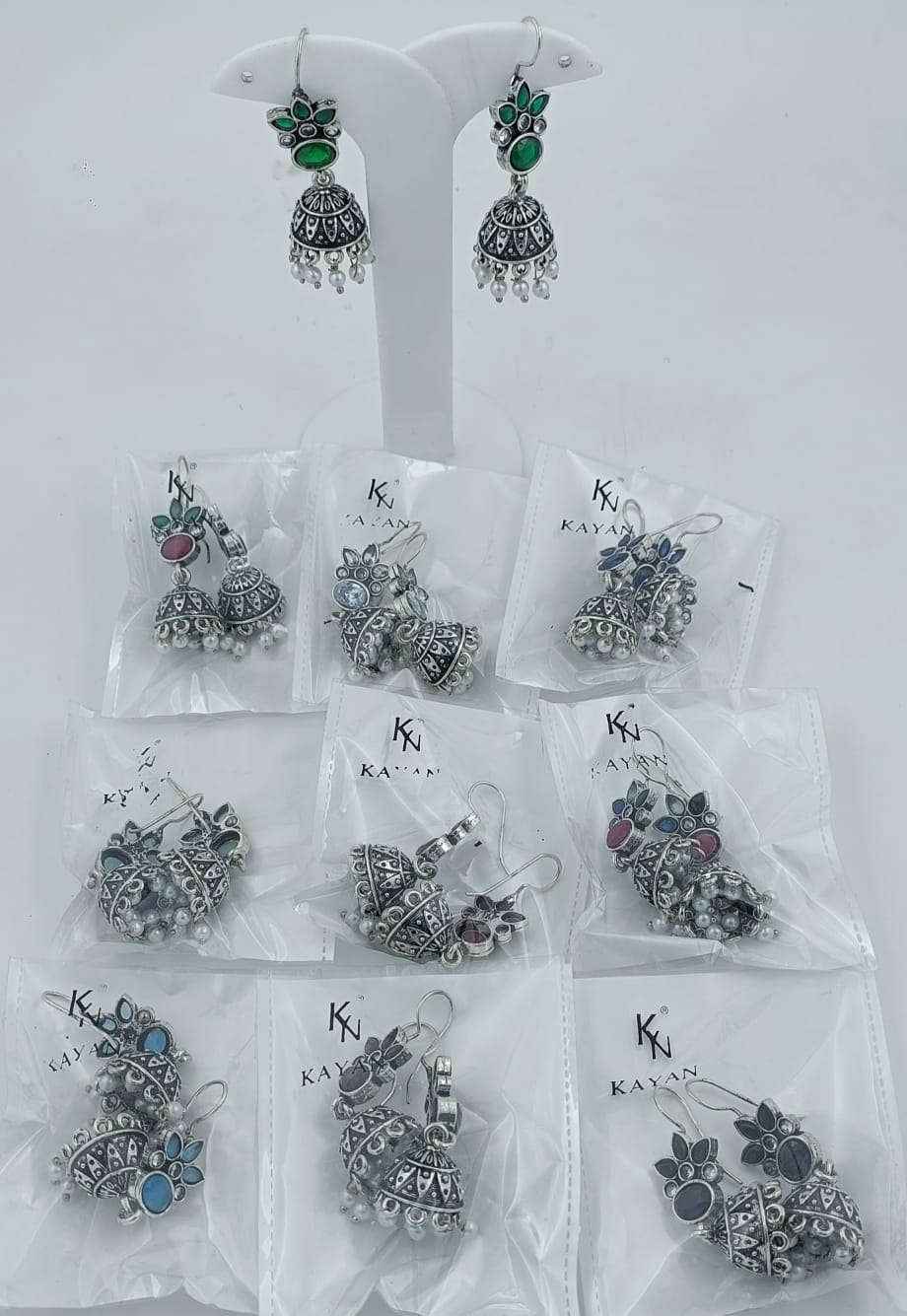 Tribal jhumka earrings in Germany
