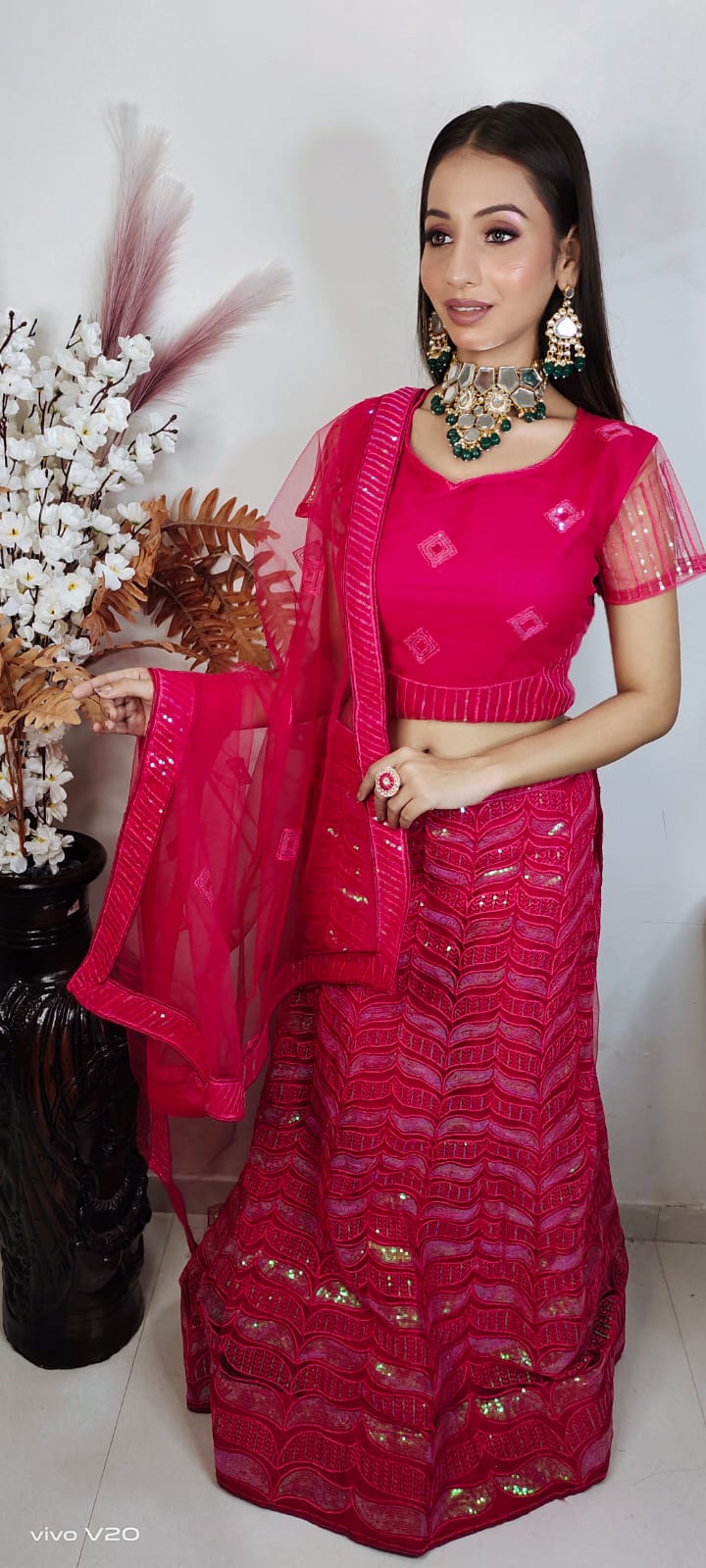 Partywear complete stitched Lehenga Choli set in Germany