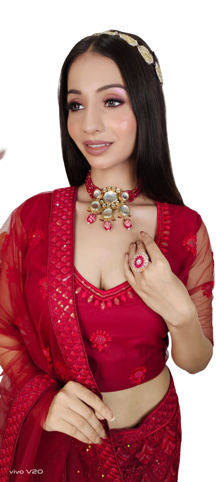 Partywear complete stitched Lehenga Choli set in Germany