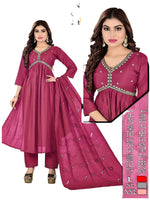 Gotta Patti kurta with Trousers and Dupatta Set