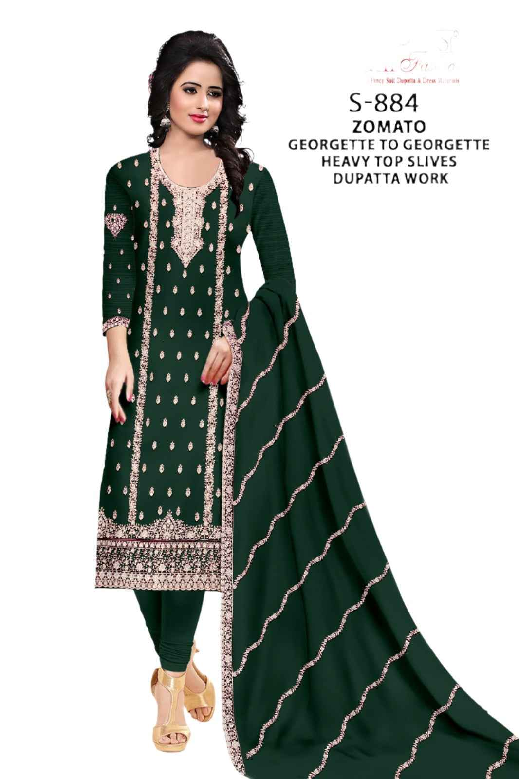Georgette Heavy Slives Works Suit in Germany