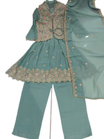 Girls Georgette Kurti Pant Set in Germany
