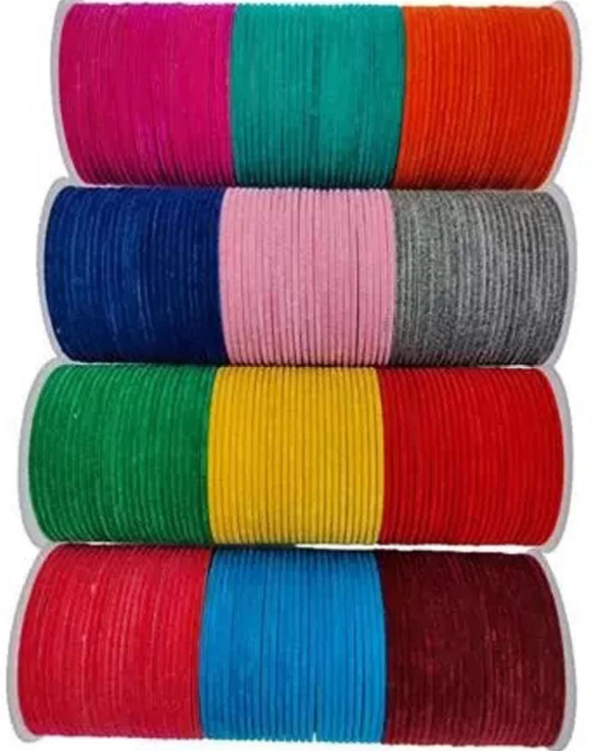 Glossy Beauty Alloy Velvet bangles (1 Set Of 12 Bangles) in Germany