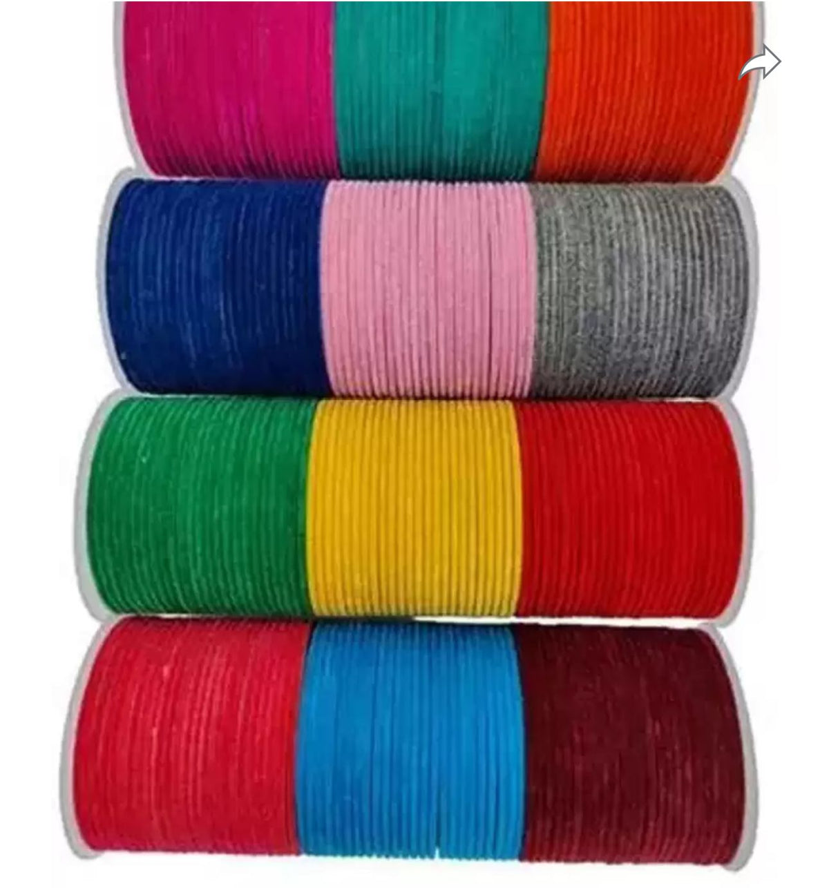 Glossy Beauty Alloy Velvet bangles (1 Set Of 12 Bangles) in Germany