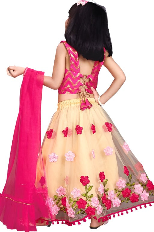 Girls  Thread Work Ready to Wear Lehenga & Blouse With Dupatta in Berlin