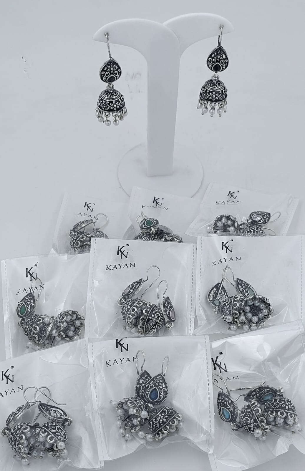 Oxidized Silver Jhumka  Earring in Berlin Namma Markt