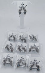 SILVER TONED HANDCRAFTED BIRD BRASS EARRING IN MUNICH