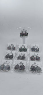 Peacock Oxidiesed Earrings in Berlin