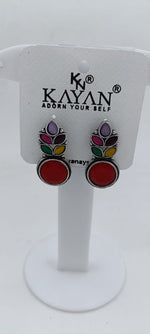 Hanging Brass Casting Stone Earrings in Germany