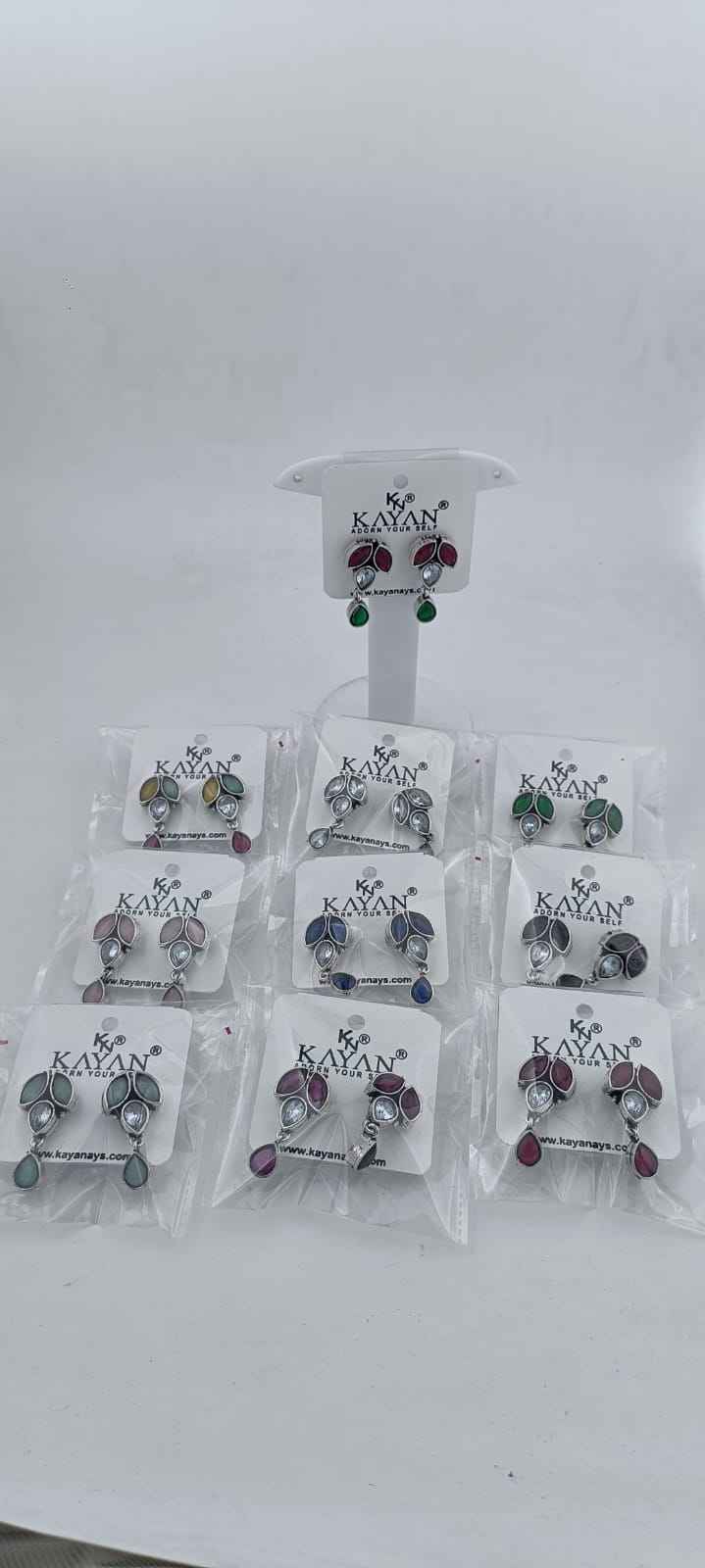 Leaf Shaped Drop Earrings in Munich