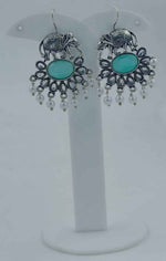 Monalisa Stone Elephant Shape Silver Replica Stud Earring in Berlin